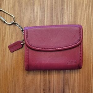 Vintage 90s Coach 7219 Wallet Red